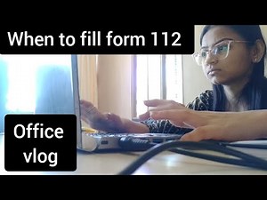 When to fill form 112?A Day in the life of a CA#tiptopnisha article#articleship#castudent#officevlog