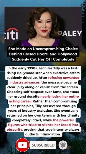How Jennifer Tilly Stood Up to Powerful Executives and Saved Her Dignity