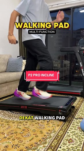 (MY-HI) P2 Pro Incline - Walking & Vibration Pad 2.5HP Low Noise with Remote Control 🤩 #walkingpad #walkingpadtreadmill #treadmill #running #jogging