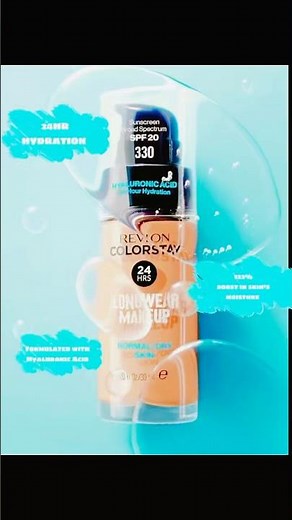 REVLON Colorstay Foundation✨#makeup #revlon #foundation #shorts #shortsfeed #mamaearthfacewash