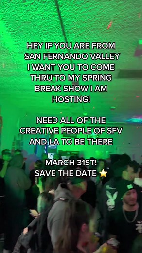 hey you should totally come thru to my spring break show ⭐️ #sanfernandovalley #losangeles #northridge #canogapark #winnetka #woodlandhills #reseda #porterranch #sylmar #granadahills #panoramacity #studiocity #chatsworth #fyp #fypシ #viral
