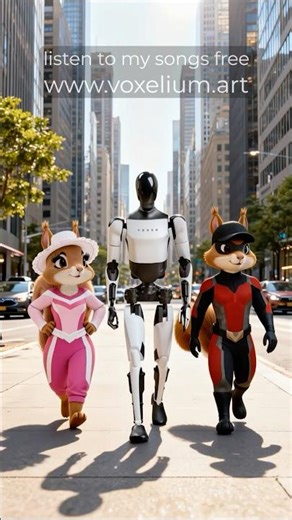 Voxel & Voxie Get a Tesla Robot 🤖 A Very Unusual Walk
