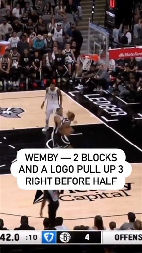 50 reactions · 29 comments | Wemby’s rim protection and range on...