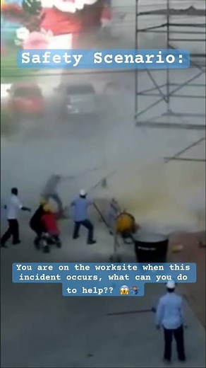 Scaffold hits power lines causing arc flash #jjsafetyllc #safetyfirst #scaffoldfails