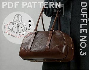 Duffle Bag Pattern Bundle Two Sizes Video Tutorial Included/weekender Bag Pattern/travel Bag Patterns - Etsy