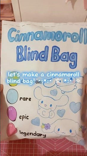 making a cinnamoroll blind bag! #cinnamoroll #sanrio #blindbag #diy #craft #papercraft #asmr #kpop