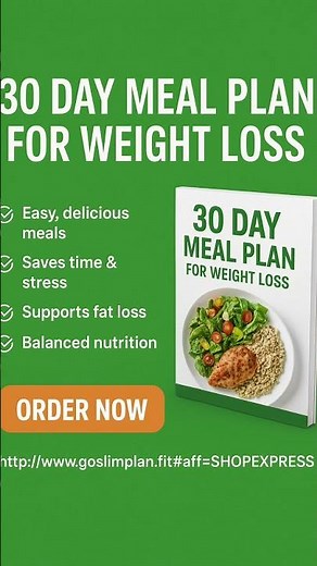 30 Day Meal Plan For Weight LossE-books
