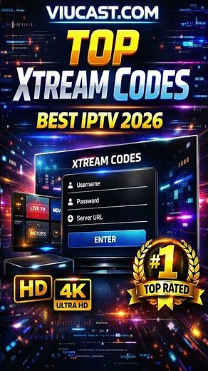 Top Xtream Codes 2026 🔥 Best IPTV Login