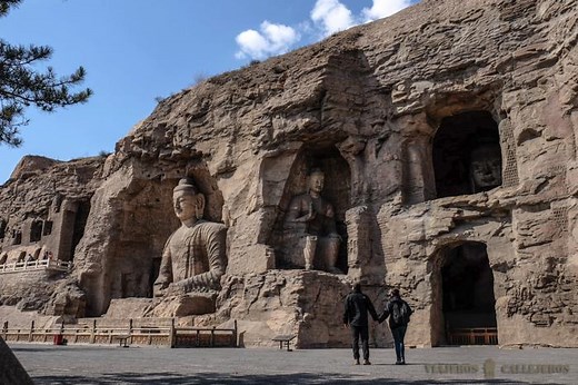 Monasterio Colgante y Cuevas de Yungang en Datong