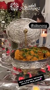 1.9K views · 15 reactions | When your clients are as happy to entertain their guests as you were to craft their favourite pieces. Result is a perfect marriage of satisfaction and pride. 勺 As they say "Your vibe attracts your tribe" ✨ Many thanks to our client @ k_ki_sarah for sharing this beautiful spread. | AlKanooz | Facebook