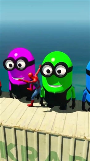 GTA 5 Epic Spiderman Ragdolls Jumps Fails ep. 197 #shorts