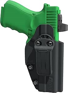 IWB Holster Fits: Glock 19(Gen1-5) Glock19X/ Glock23(Gen1-4)/ 44, 45 Kydex Holster with Adjustable Retention