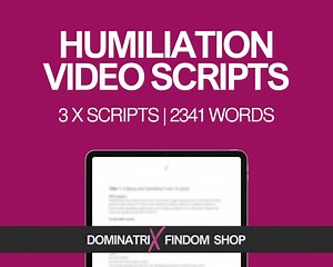 Humiliation Video Scripts Bundle | 3 Cruel and Humiliating Femdom Scripts With PPV Captions | Instant Digital Download for Onlyfans - Etsy
