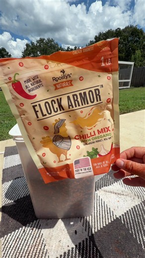 Flock Armor by @Roostys has always been a part of our Hen’s daily routine!! All natural ingredients & made in the USA. Thank you Roosty’s for creating a product that my chickens love and that I can trust! #chickentok #ugccreator #smallcreator #ugccommunity #chickenmama
