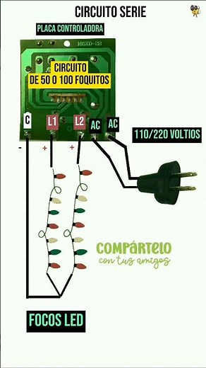 Luces navideñas led 🌲 caja controladora Diagrama circuito✍️