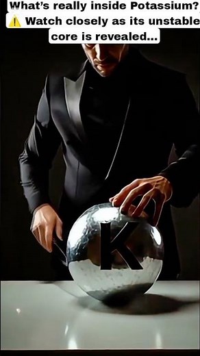 Cutting Open a Potassium Sphere ⚡ Unstable Core Revealed!