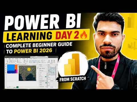 Power BI Day 2 🔥 Learn Maps & Charts in Power BI | Beginner Tutorial 2026