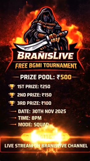 Free BGMI Tournament | Registration Link:- https://forms.gle/4h3HazKb6tAeV6Ui7 #giveaway