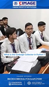 What is Garbage Collector in Python ? | Q&A Session | #trending #cimage #python | Cimage College, Patna