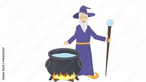 Wizard. Magical disappearance of the wizard, the alpha channel is on