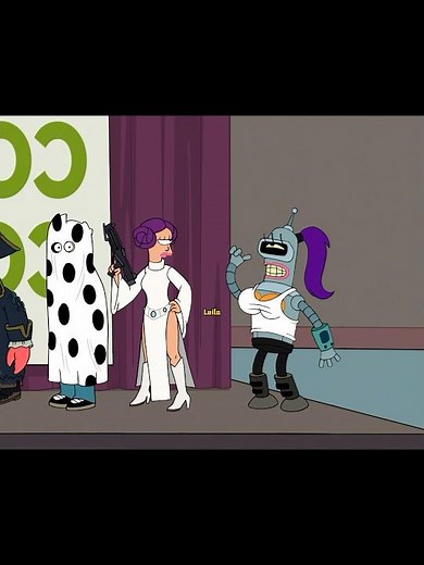 Bender Cosplays Leela; Alien King Fails to Conquer Earth, Gun Turns Out a Teleporter #futurama