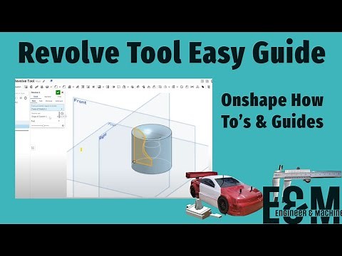 How to Use the Revolve Tool in Onshape | Step-by-Step CAD Tutorial for Beginners