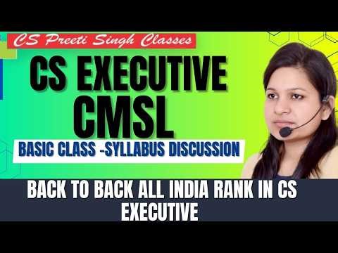 CMSL I CS EXECUTIVE I BASIC CLASS CMSL I GROUP 2 DEMO LECTURE I BEST CS COACHING