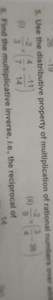 Use the distributive property of multiplication of rational num... | Filo