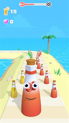 491 Juice Run ⚡️🍧🧃 👾 Satisfying And Relaxing ASMR Sound Gameplay. #stmkgaming #shorts #gaming .