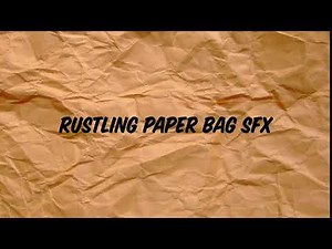 FREE Rustling Paper Bag Sound Effect SFX 10 seconds ASMR