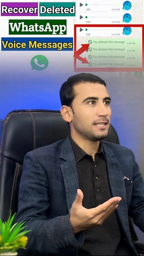 16K views · 269 reactions | How to recover your WhatsApp deleted voice messages text messages document just on one click | Hassan Shahid Skills | Facebook