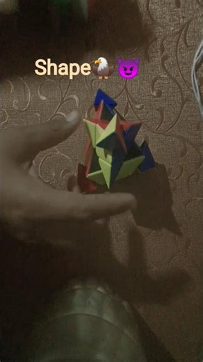 Rubiks cube make a shape but pyramid cube make a shape 😈🦅😈🦅 #pyramid #cuber #cubecillection