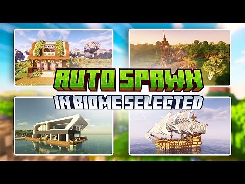 Spawn House in Minecraft with Biome Selected | Setting Feature Rules | House Building for MCPE App