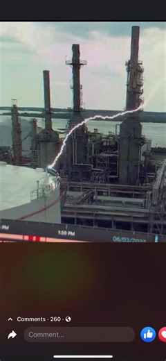 June 3rd 2023. Calcasieu Refinery Lightning Strike Explosion.
