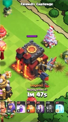 "Can Skeleton Spells Really Stop a TH10 Base? 💀🔥 | Clash of Clans Experiment!" #shorts #new