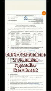 1.9K views | DRDO-PXE Graduate & Technician Apprentice Recruitment #DRDO #drdopxe #drdoapprentice #apprentice #GraduateApprentice #technicalapprentice #TraineeApprentice #highlightseveryone #reelsvideoシ #highlights2024 #reelsviralシ #highlightseveryonefollowers2024 #reels2024シ #highlightseveryonefollowers #highlightsシ゚ #reelsfbシ #FacebookReelsContest #facebookviral #facebookreelsviral #facebookpost #facebookreels | Government Jobs | Facebook