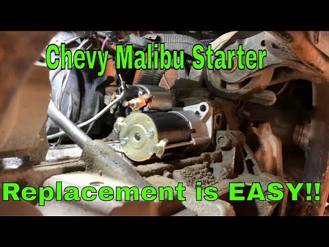 Replacing the starter on a Chevy Malibu Ecotec engine