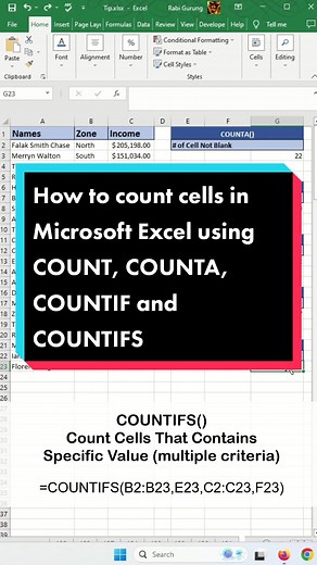 How to Count Cells in Excel: COUNT, COUNTA, COUNTIF Tricks