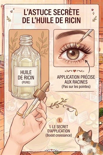 l’astuce secrète de l’huile de ricin ✨