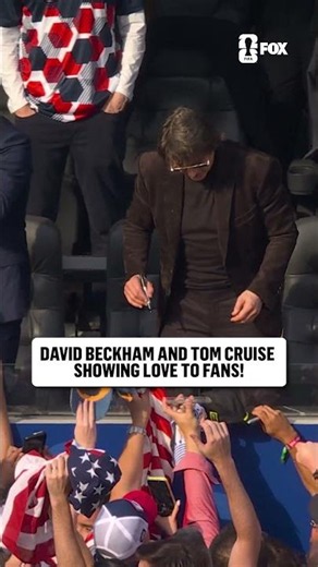 David Beckham and Tom Cruise? Just another day at the FIFA World Cup