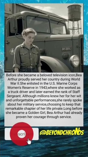 Before She Was a Golden Girl: Bea Arthur's Hidden WWII Marine Story 🇺🇸