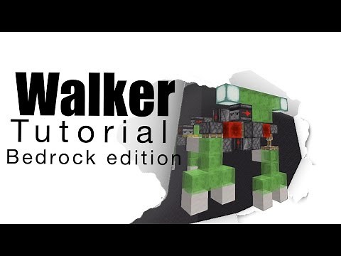 Walking Robot Tutorial! Minecraft Bedrock edition