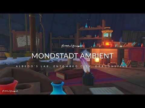 Albedo's Lab Dragonspine Mondstadt Ambient Background Music (35 Min) | Genshin Impact Ambience