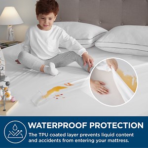 U by Bedsure Bed Bug Proof Mattress Cover Twin-XL, 100% Waterproof Mattress Protector 12 inch Deep for College Dorm Room Essentials, Zippered