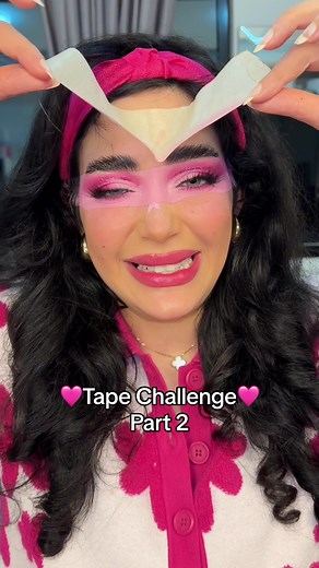 Replying to @3 1 3 IM GOING TO DO THIS LOOK EVERYDAY!!!!!!🩷🌸 #tapechallenge #makeupchallenge #viraltrend #تحدي