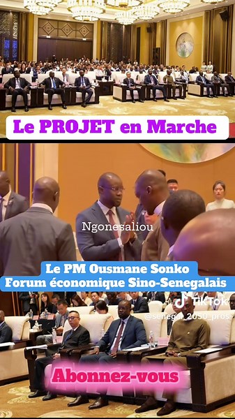 Forum économique sino-sénégalais présidé par Ousmane Sonko