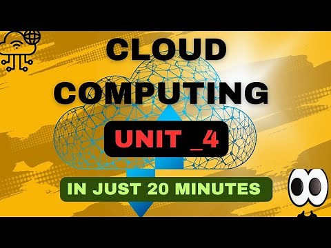 cloud computing unit 4 | in just 20 minutes