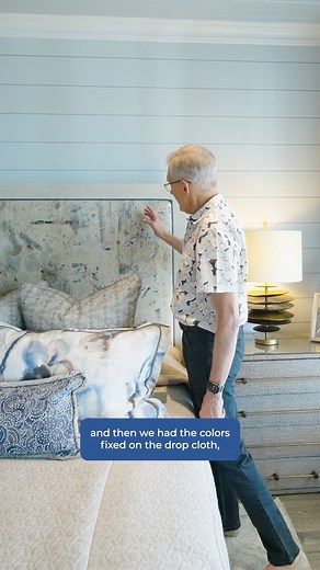 Some of the most memorable design moments happen on a whim. This headboard, upholstered in a repurposed drop cloth, started as a spontaneous idea that turned out beautifully. ✂️🛏️ #DesignDetails #CreativeProcess #BedroomDesign | CHD Interiors