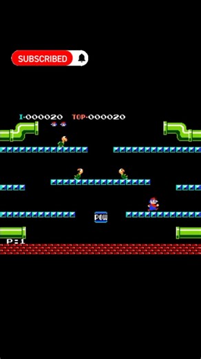 Mario Bros. 1986 Phase 1 #nes #retrogaming #gaming #retro #nintendo #gameplay