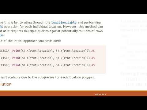 Efficiently Finding Location Names for Intersecting Points in MySQL 8.0